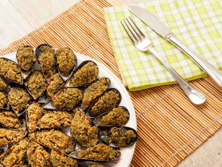 cozze gratinate cosa occorre