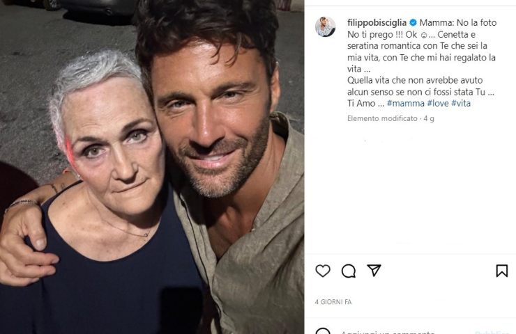 filippo bisciglia scatto con la mamma