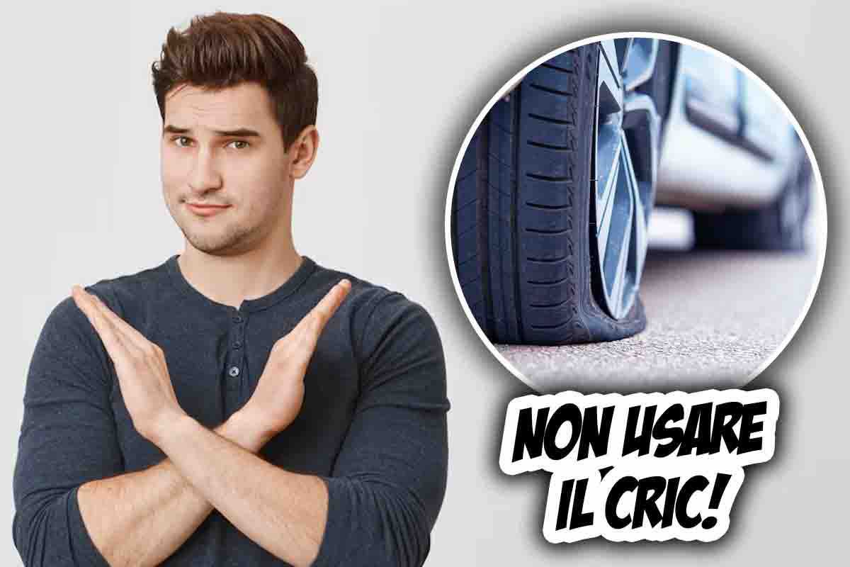 Occhio a come cambiare la gomma dell'auto a terra