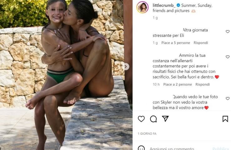 elisabetta canalis tenerissima con skyler eva 