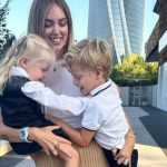 Chiara Ferragni con leone e vittoria
